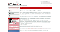 Desktop Screenshot of myjavanet.sk
