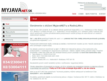 Tablet Screenshot of myjavanet.sk